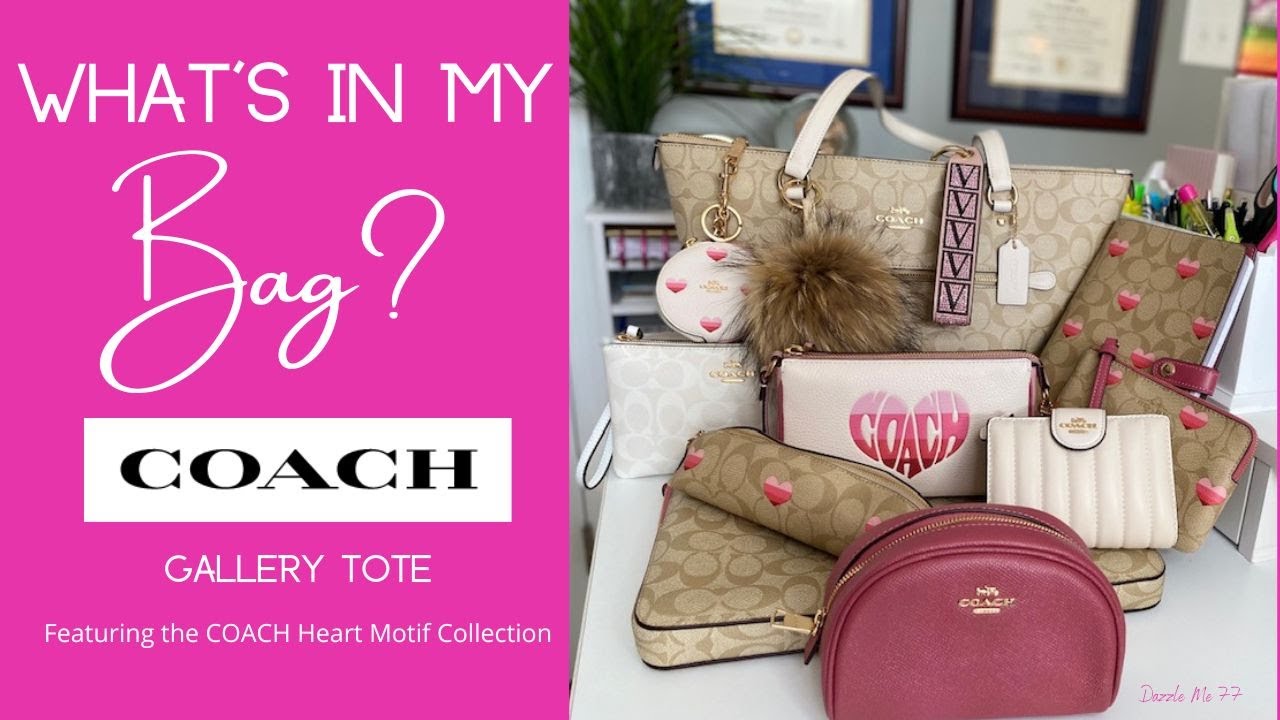 What’s in my Bag?: COACH Gallery Tote featuring the Heart Motif Collection