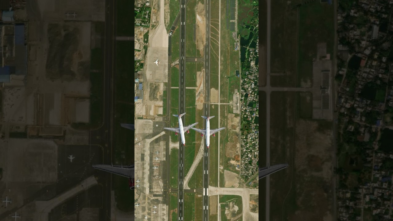 Why are the runways at Kolkata airport so close together?
