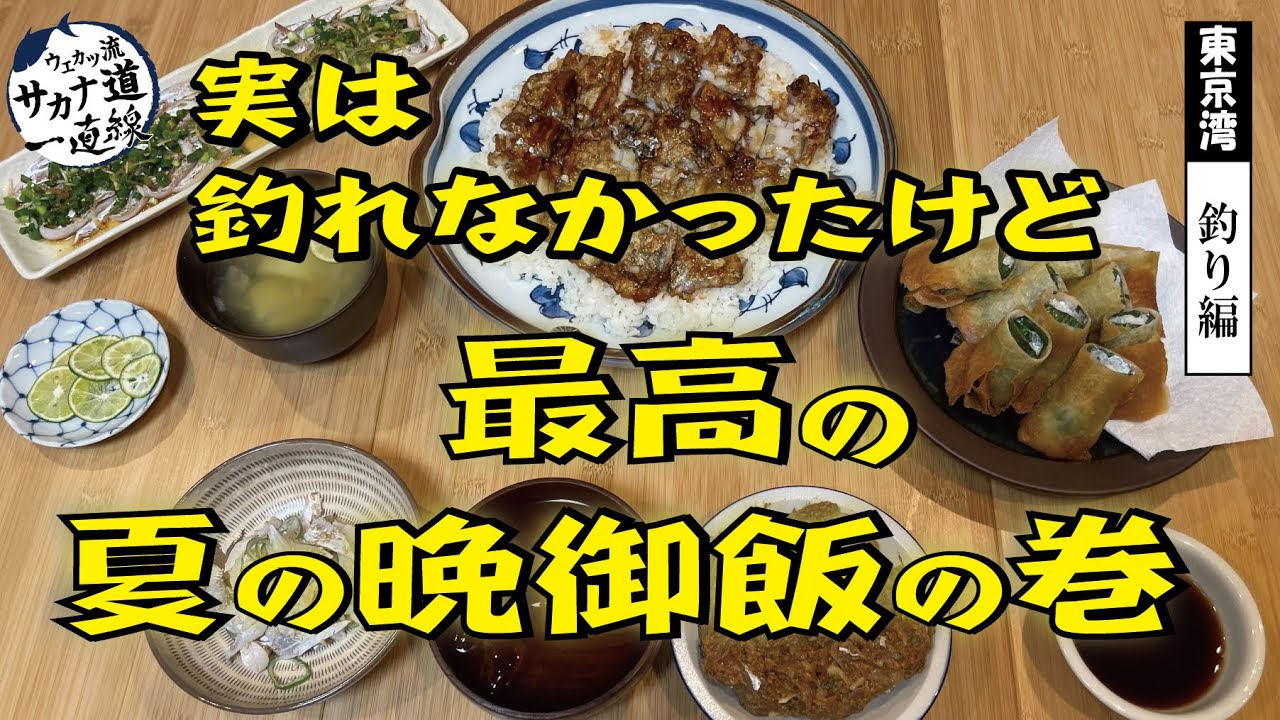 【東京湾 釣り編】実は釣れなかったけど、最高の夏の晩御飯の巻