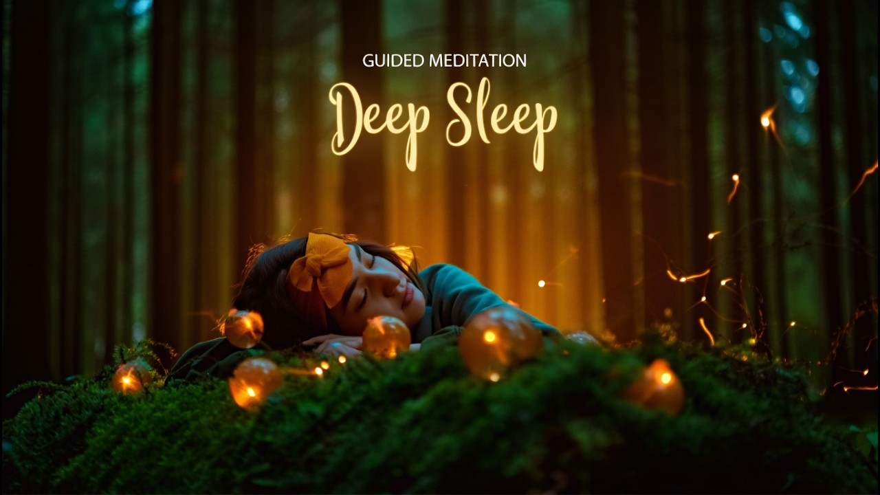 Fall Asleep Fast, Guided Sleep Meditation for Peaceful, Sleep Hypnosis Deep Relaxation, Black Screen