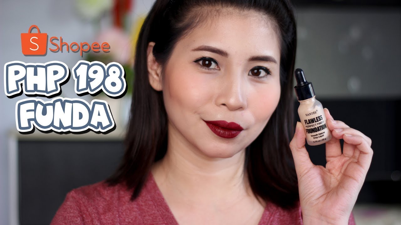 PHP 198 FOUNDATION SA SHOPEE! Santee Flawless Perfect Finish Foundation Review