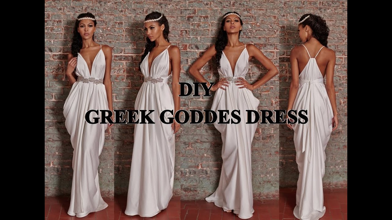DIY COSTUME | GREEK GODDESS TOGA DRESS & HALF CROWN
