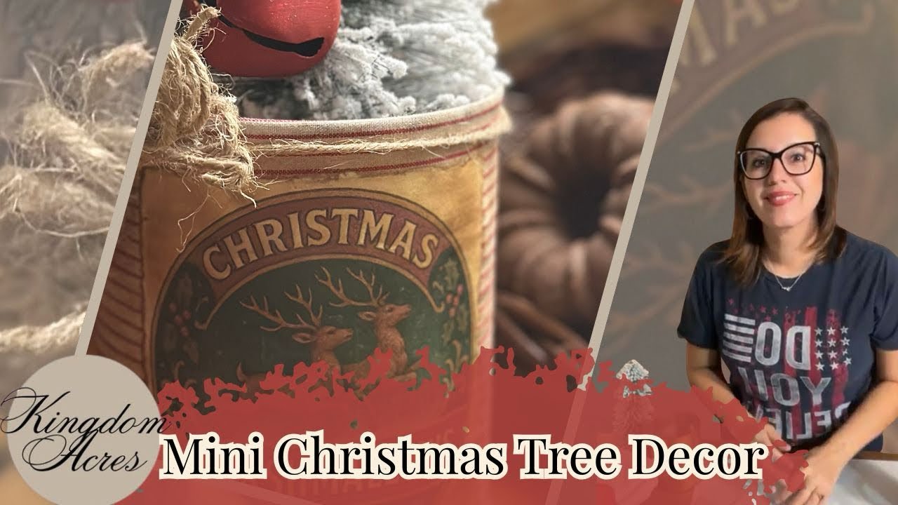 Vintage Christmas Marshmallow Tin Makeover | Dollar Tree Decor Idea