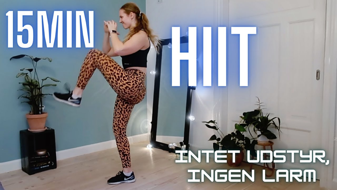 15MIN FULL BODY HIIT WORKOUT WITH ME (uden larm, uden udstyr) I Rikke Voss Fitness