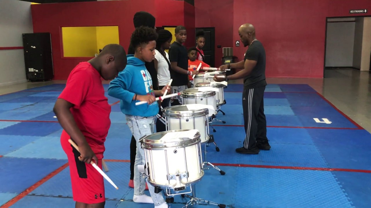 Learning a new snare drum solo with Atlanta Drum Academy