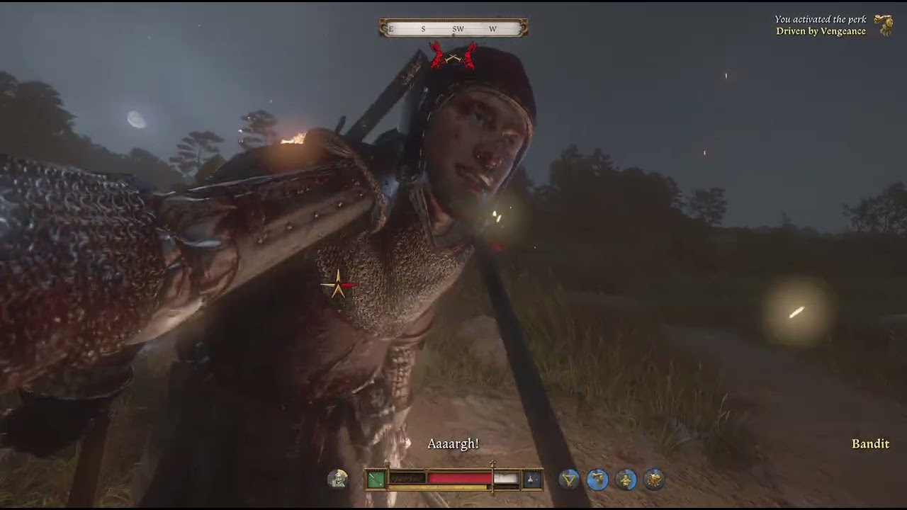 Kingdom Come Deliverance 2 epic fighty against 1 weak bandit and 1 heavy armored bandit