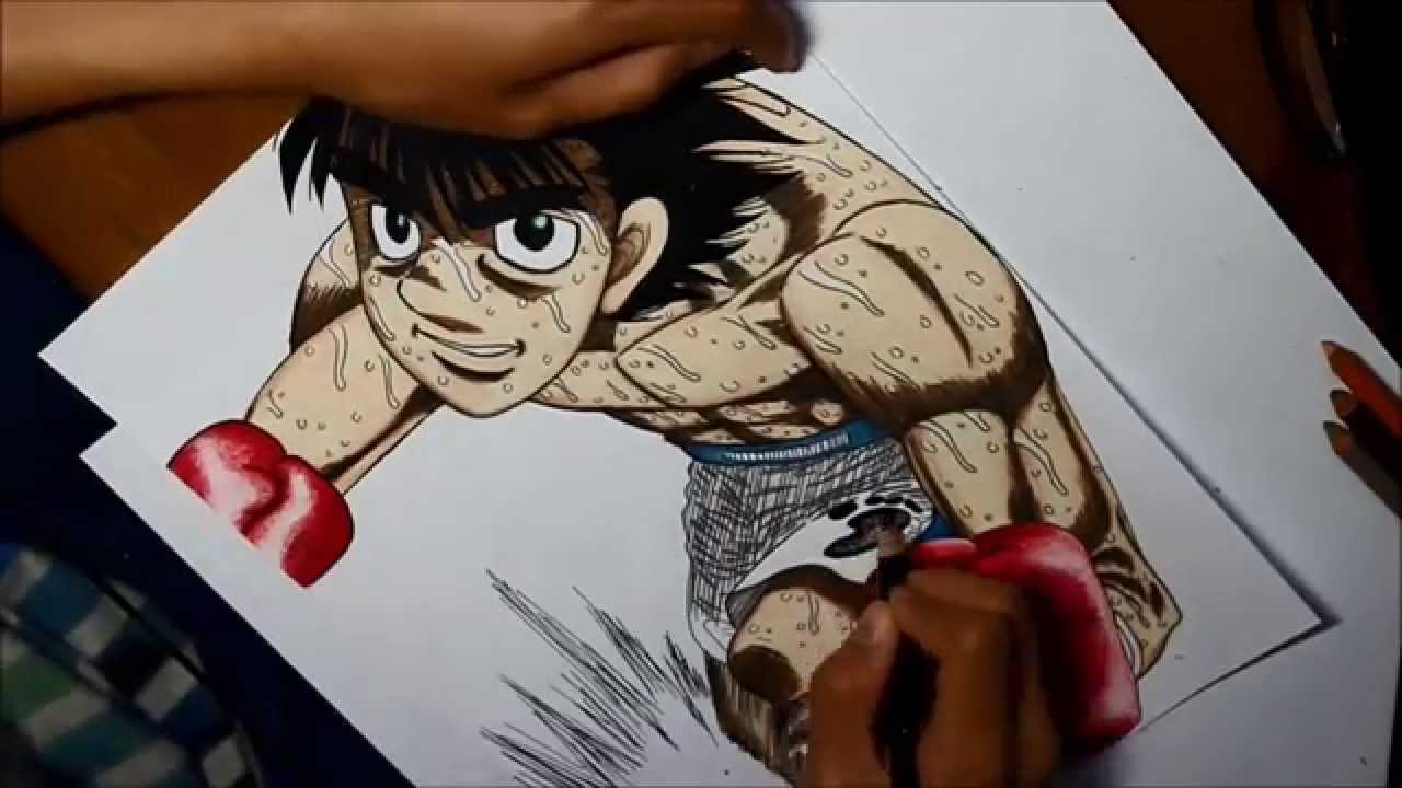 Time Lapse Drawing: Makunouchi Ippo from Hajime no Ippo