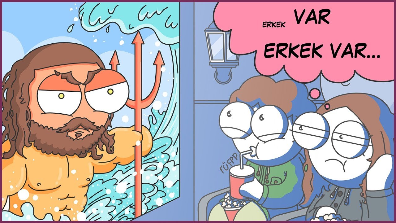 KIZ ARKADAŞLA KASLI ADAM FİLMİNE GİDEN KERİZ YUNUS I AQUAMAN