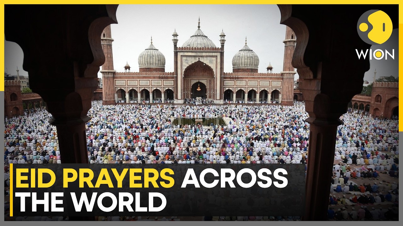 Eid Namaz Across the World: Delhi, Karachi, New York, Gaza Unite in Prayer | WION