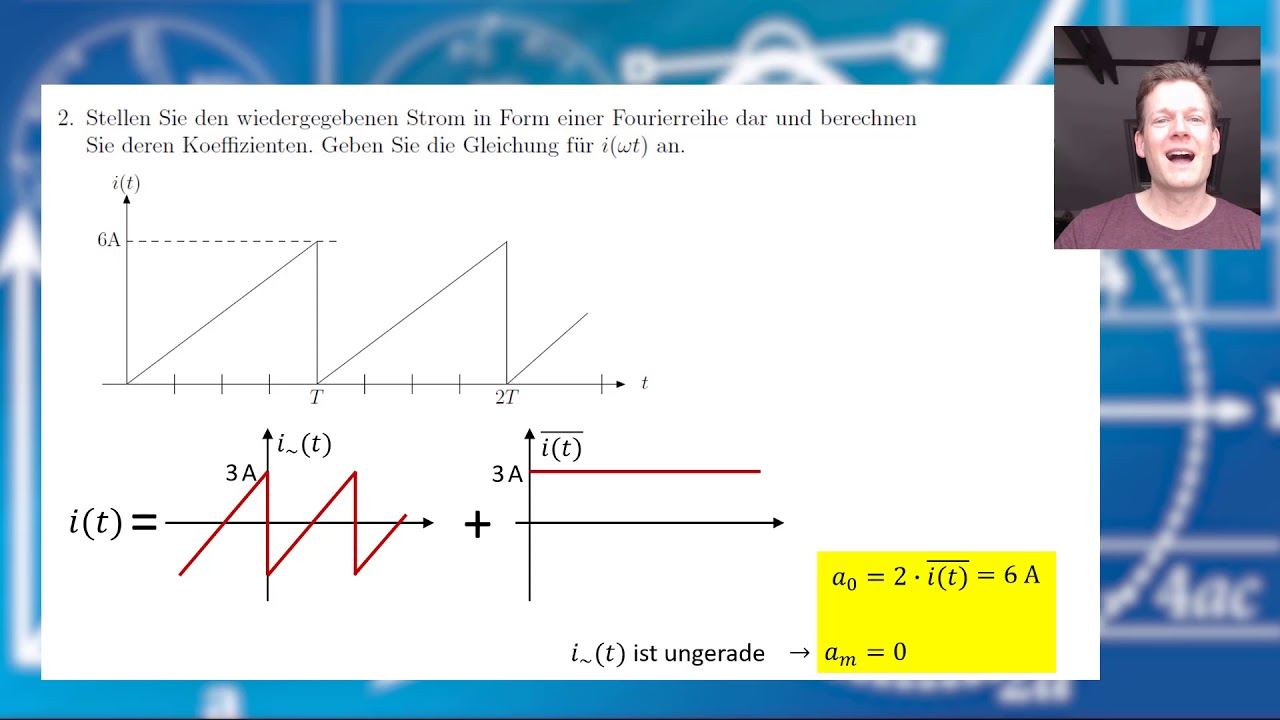 Übungsaufgabe - Fourierreihe, Leistung der Grundschwingung (a111/4)