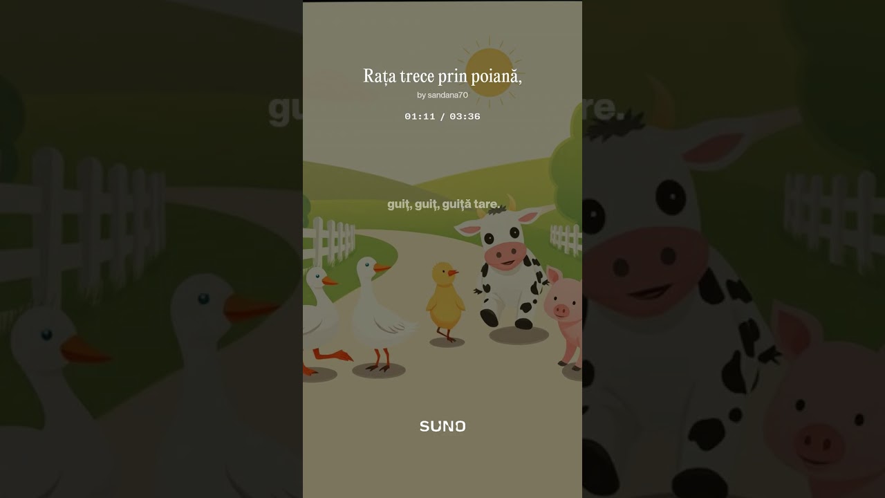 Rața trece prin poiană,