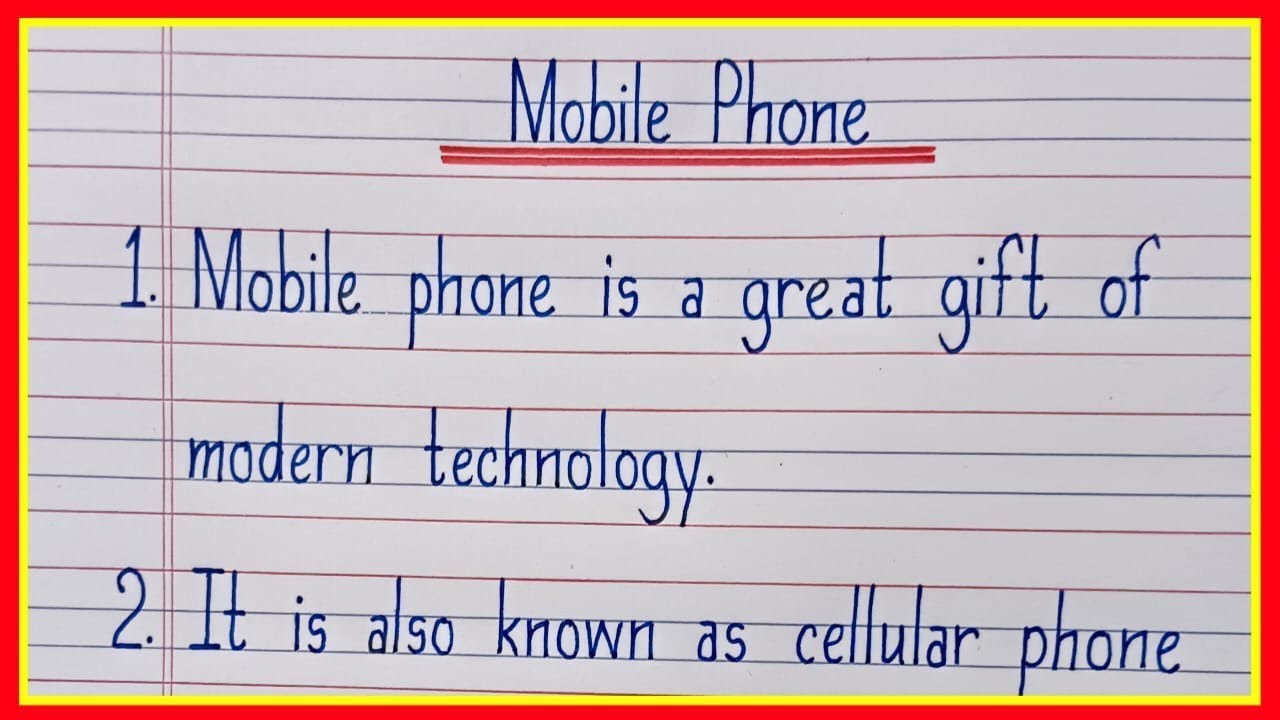 10 lines on Mobile Phone in english/Essay on Mobile Phone in english/Paragraph on Mobile Phone