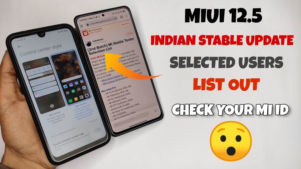 OFFICIAL INDIA MIUI 12.5 Stable Update | MIUI 12.5 Selected Users List | Check Now 🔥🔥