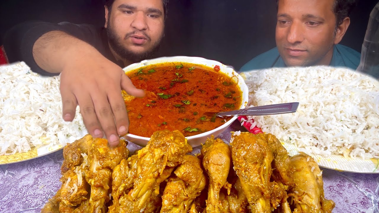 ASMR EATING Spicy LEG Piece With SPICY CURRY RICE with Botle NEXT Cola Brother