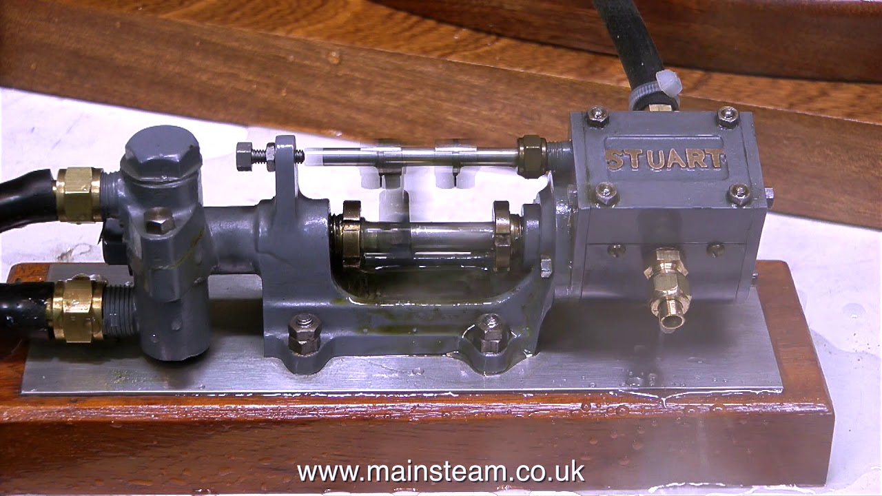 STEAM TEST OF A STUART MODELS BOILER FEED PUMP - IN THE WORKSHOP