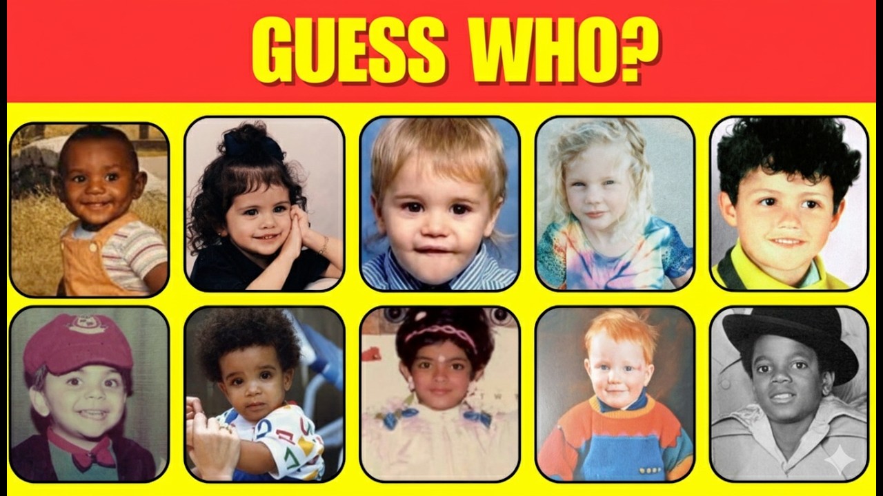 Guess the Celebrity by Their Childhood Picture | 10 Seconds Challenge