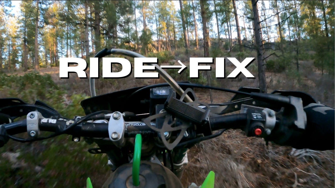 KDX Throttle Stuck Open | Ride Goes Wrong + Fix