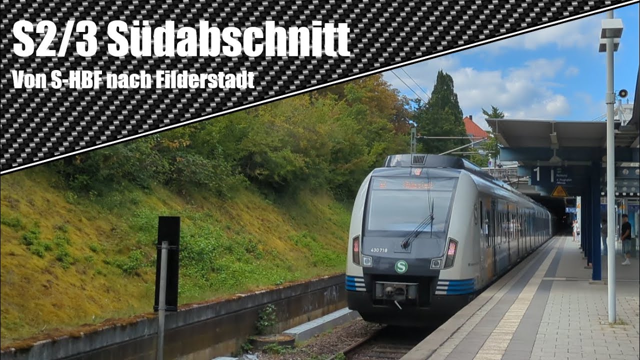 S2/3 Südabschnitt | Von Stuttgart HBF nach Filderstadt