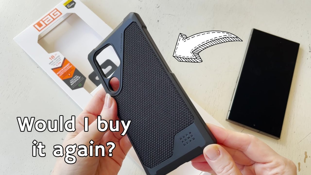UAG Black Phone Case for Samsung S24 Ultra, Demo and Review
