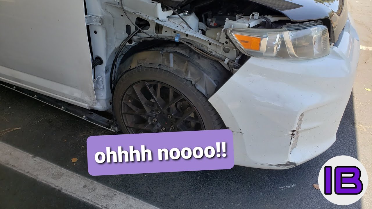 Crushed the FENDER!? Cutting time! 2008+ Scion xB
