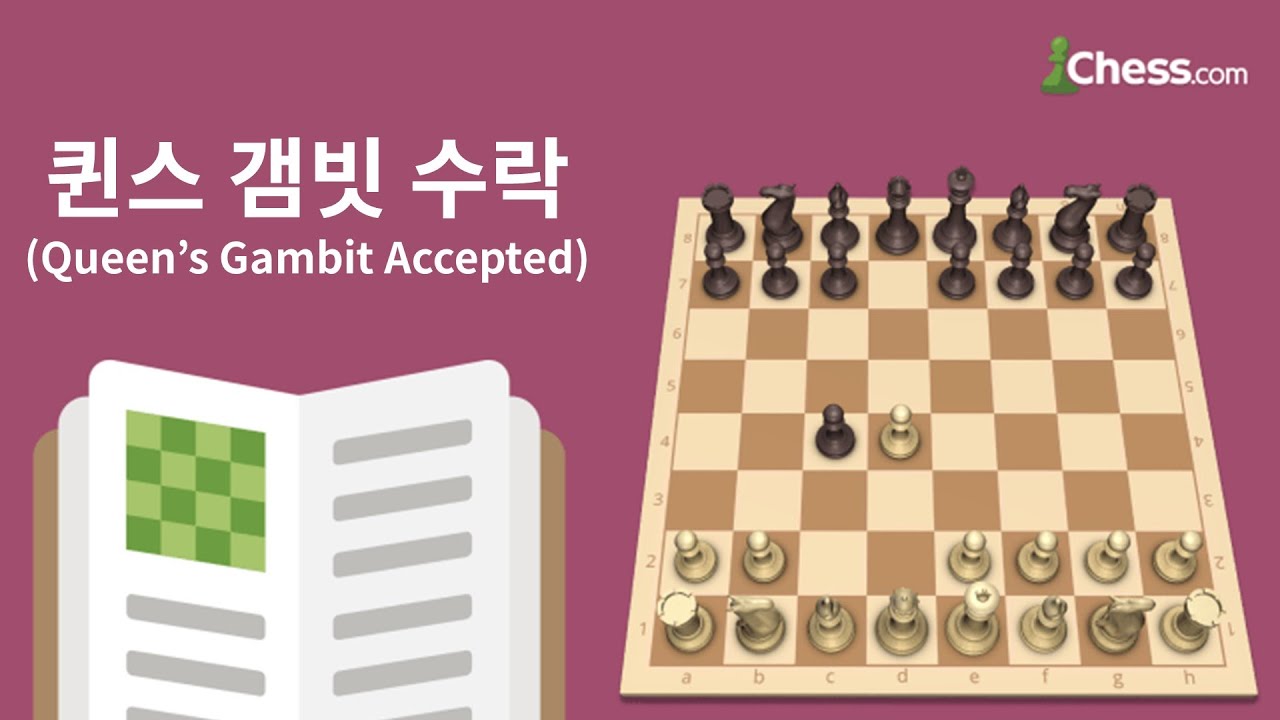 퀸스 갬빗 수락(Queen's Gambit Accepted) - 체스닷컴 체스 오프닝 50