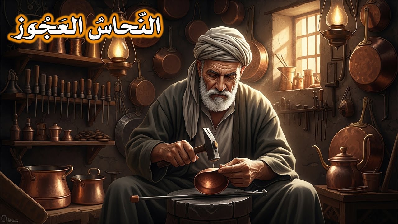 النحاس العجوز، قصة الصندوق المسروق  والعدالة التي عادت إلى سوق النحاسين . من القصص الخيالية المشوقة