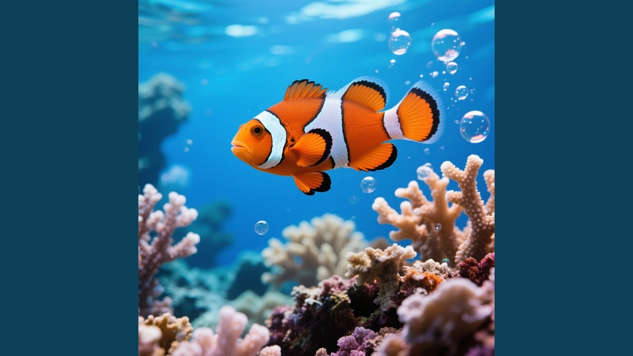 Ikan badut di laut biru