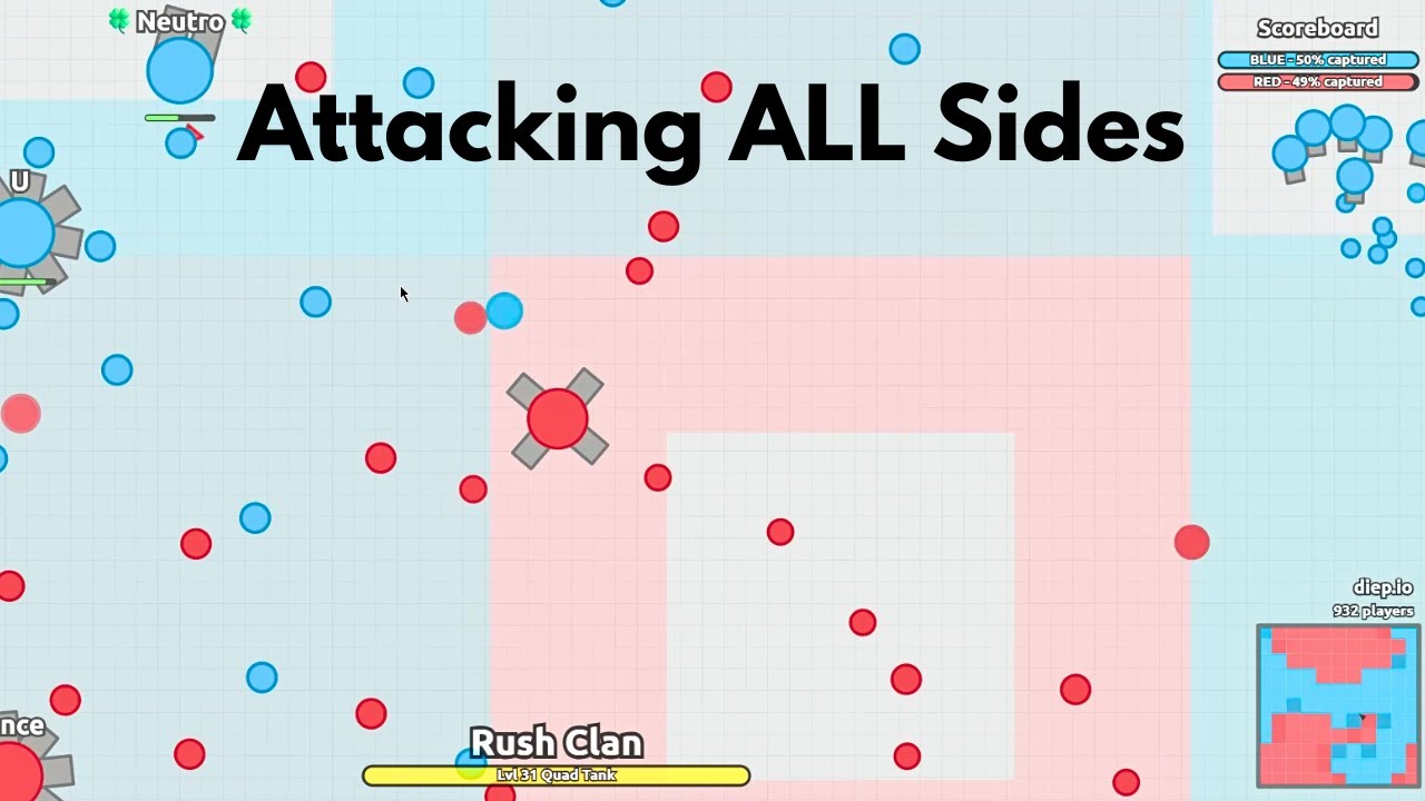 Breakout Trio Tanks #diepio #breakout #gamefootage #gameplay #competitivegameplay #trio