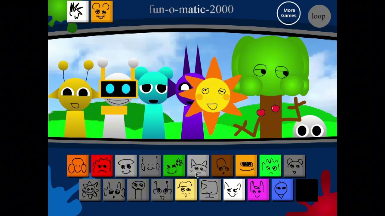 I played Sprunki 1996!
