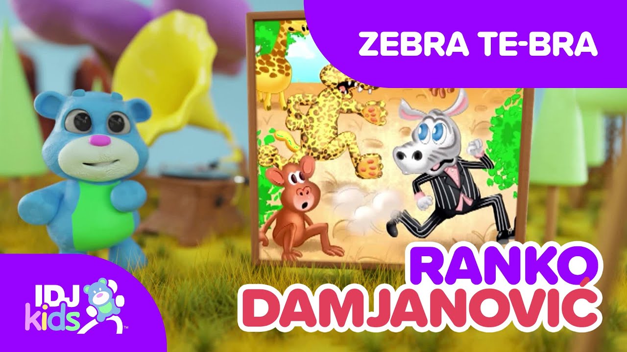 ZEBRA TE-BRA // NAJLJEPSE DJECIJE PJESME // @IDJKidsBA & @RankoDamjanovic
