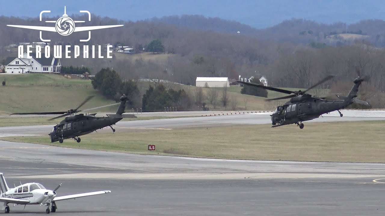 US Army 160th Special Operations Aviation Regiment MH-60M Black Hawk Trio Startup & Take Off 24Feb23
