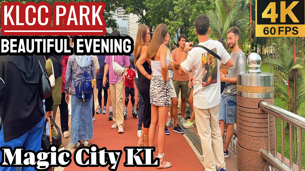 KLCC PARK- KUALA LUMPUR Beautiful Amazing Evening | Full Walking🚶Tour Petronas Twin Towers Malaysia 