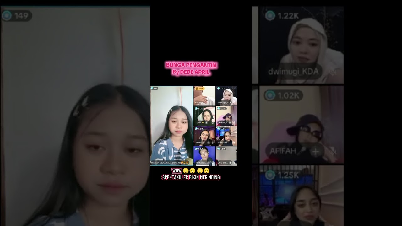 Bunga pengantin by dede April live tiktok