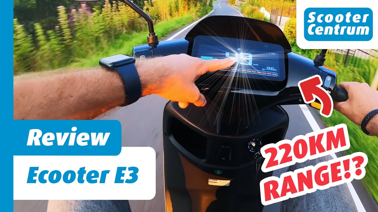 MEER DAN 200KM RANGE MET EEN ELEKTRISCHE SCOOTER !? DE NIEUWSTE ECOOTER E3 - ALLE DETAILS