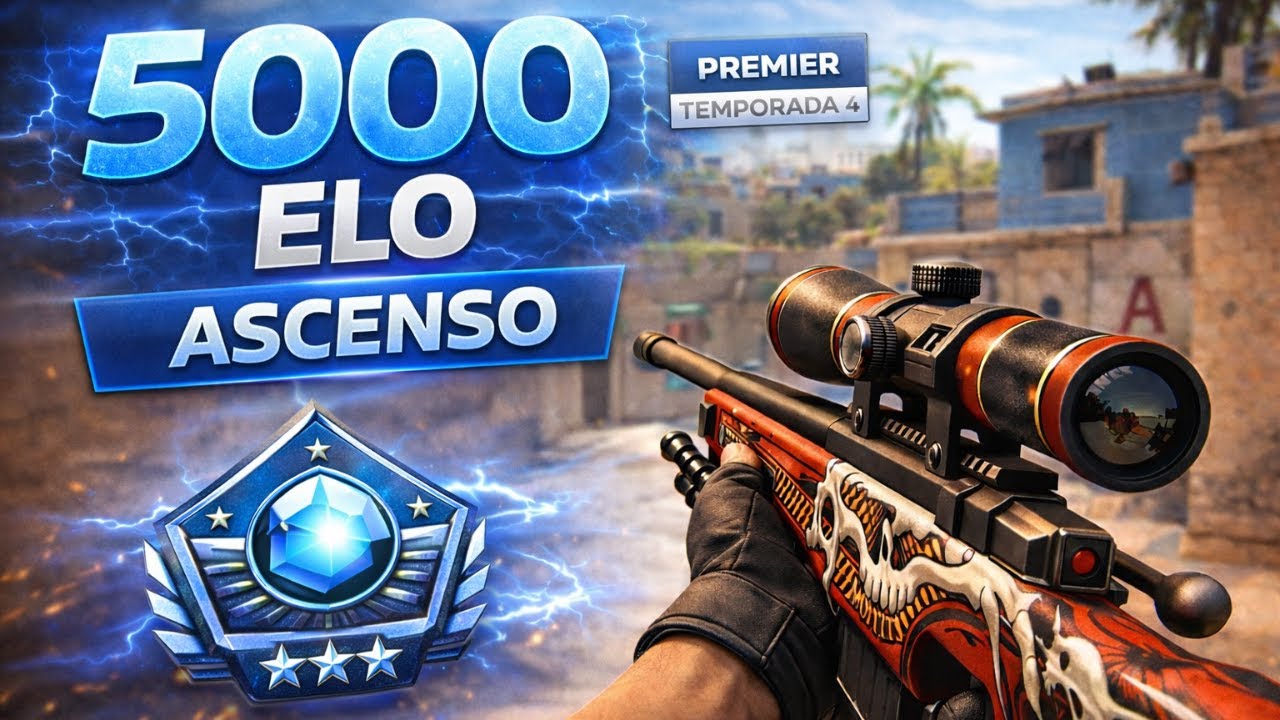 Mirage Premier CS2 - AWP partida de ascenso 5k!