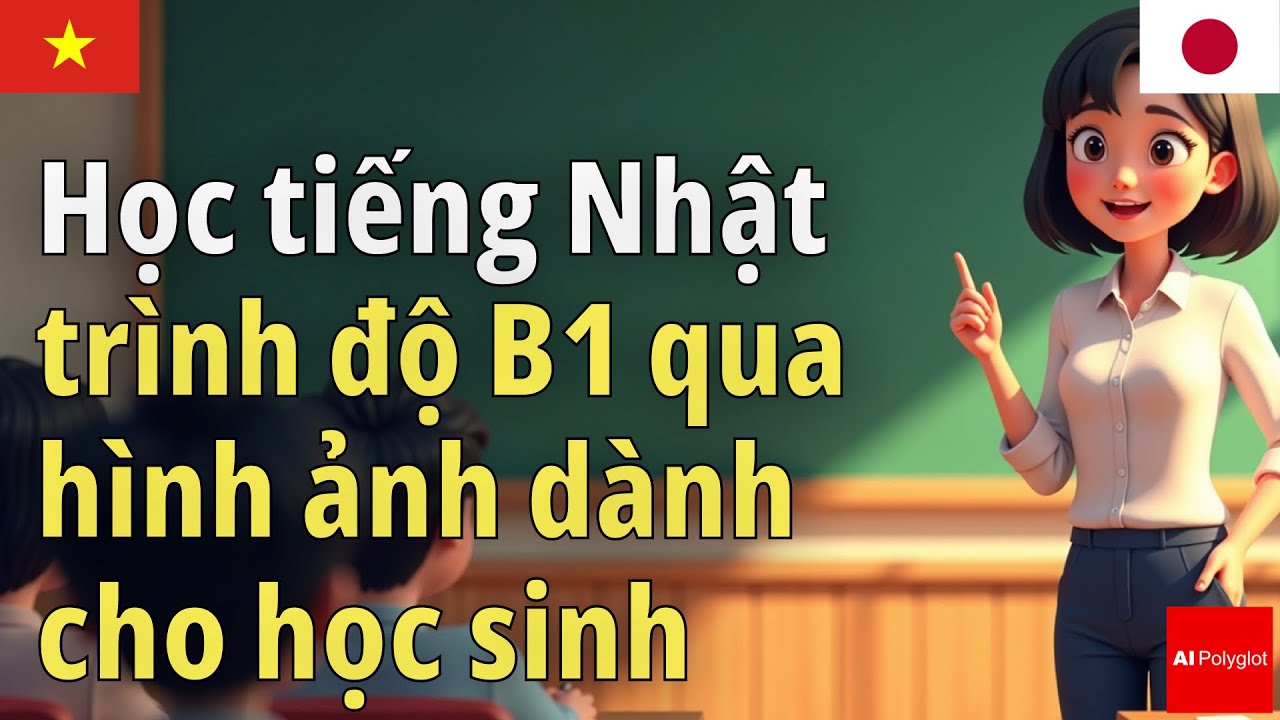 Học tiếng Nhật qua hình ảnh dành cho trình độ B1 ở trường học | cụm từ nên biết | có Hiragana | học