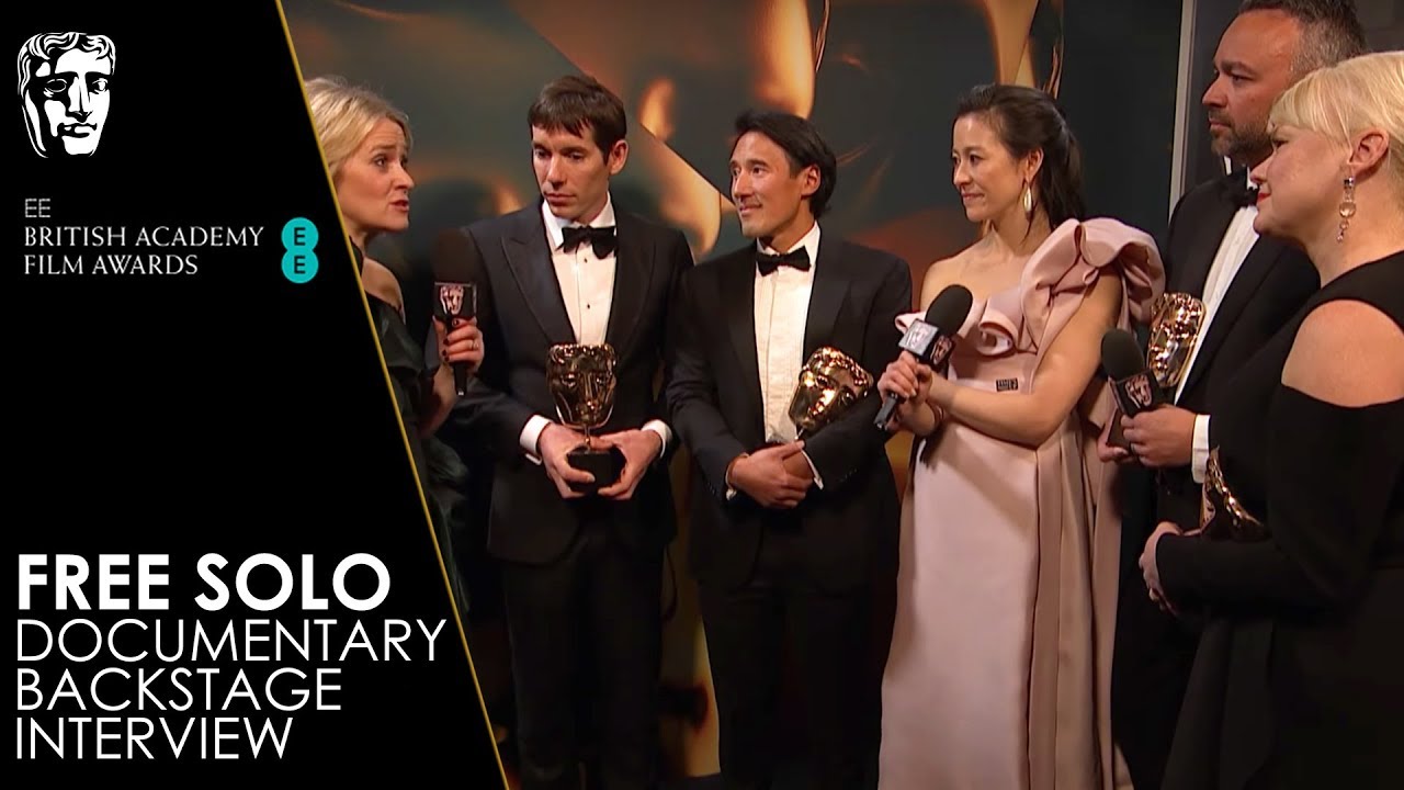 Free Solo Wins Documentary - Backstage Interview | EE BAFTA Film Awards 2019