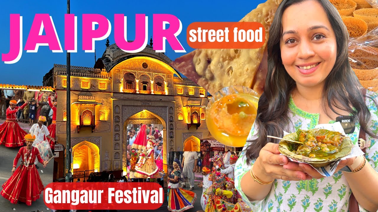 JAIPUR Street Food (hidden gems) | *world famous* GANGAUR of Rajasthan