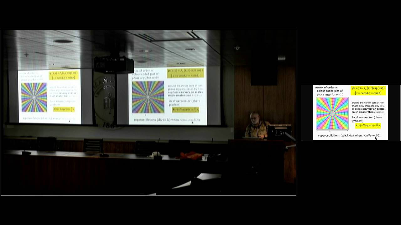 Sir Michael Berry - Superoscillations 2: optical vorticulture