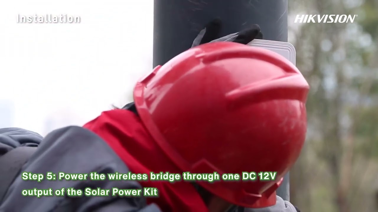 Hikvision Integrated Solar powered Security Solution – Wireless Bridge Solution Demonstration