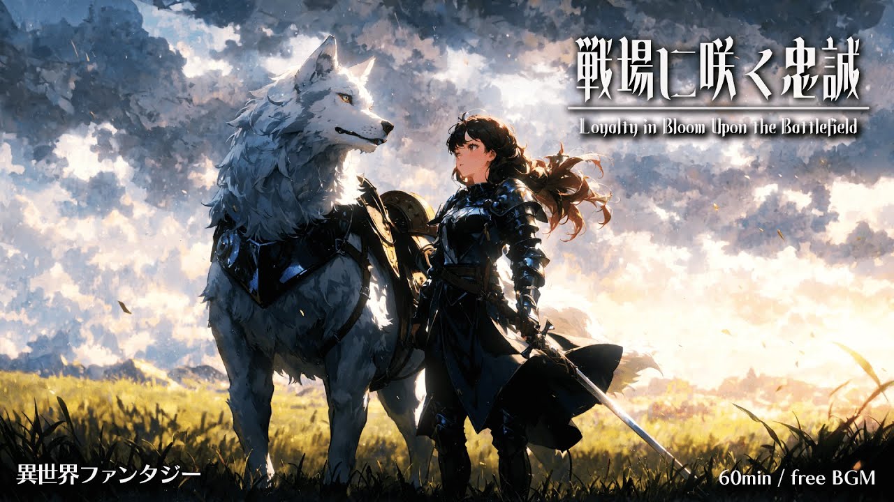 【Isekai Fantasy Music】Loyalty in Bloom Upon the Battlefield【Free BGM / 60min】