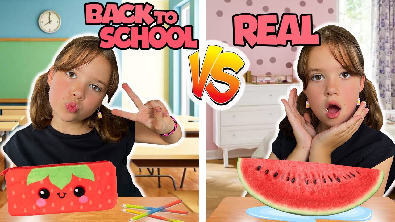 BACK TO SCHOOL VS REAL STUFF