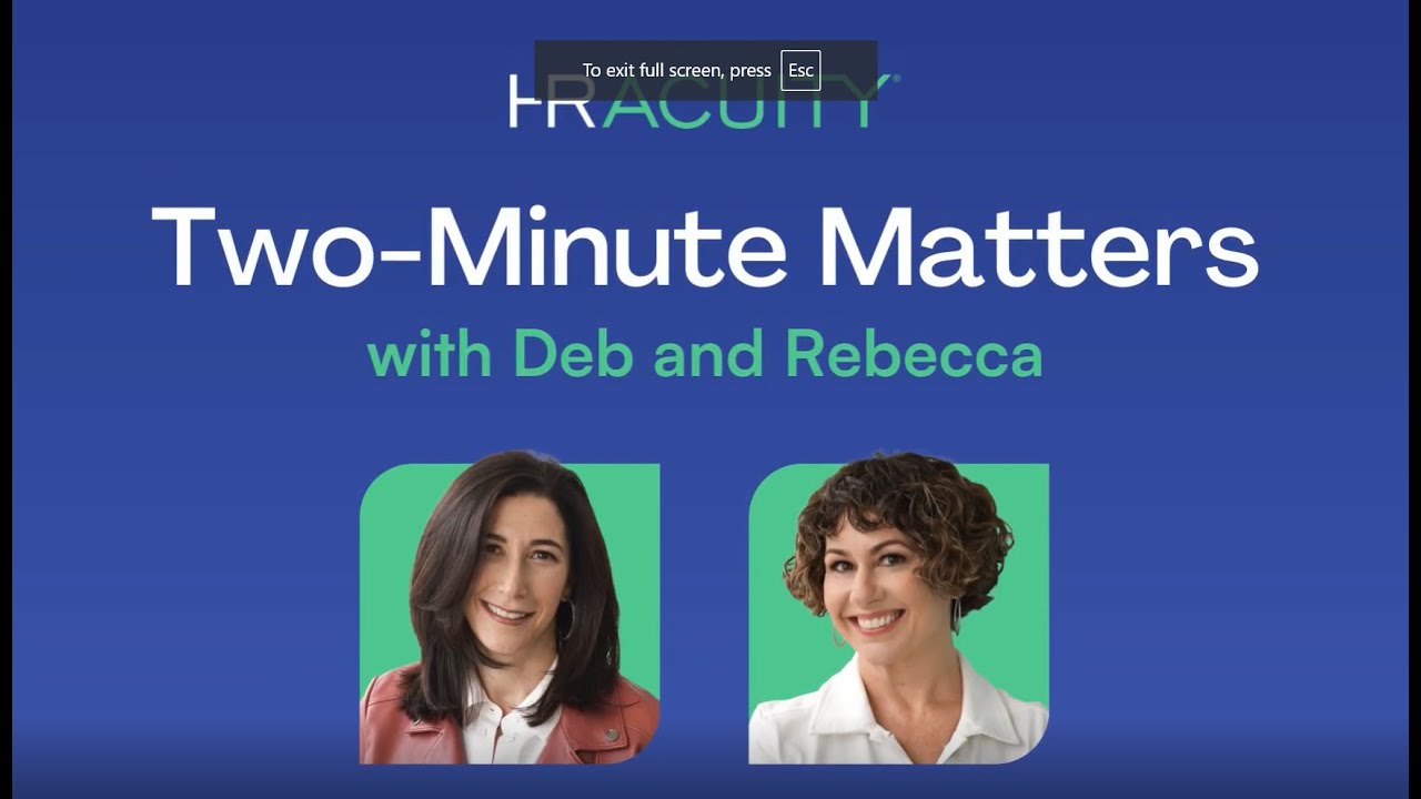 AI in Employee Relations | Two Minute Matters Series