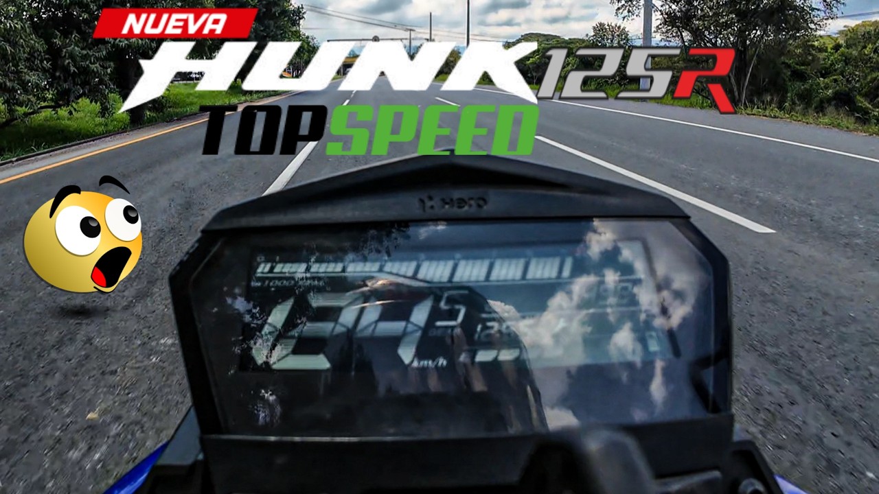 Hero Hunk 125R Top speed (Velocidad M&aacute;xima) 😱 🚀 &iquest;Vale la pena?