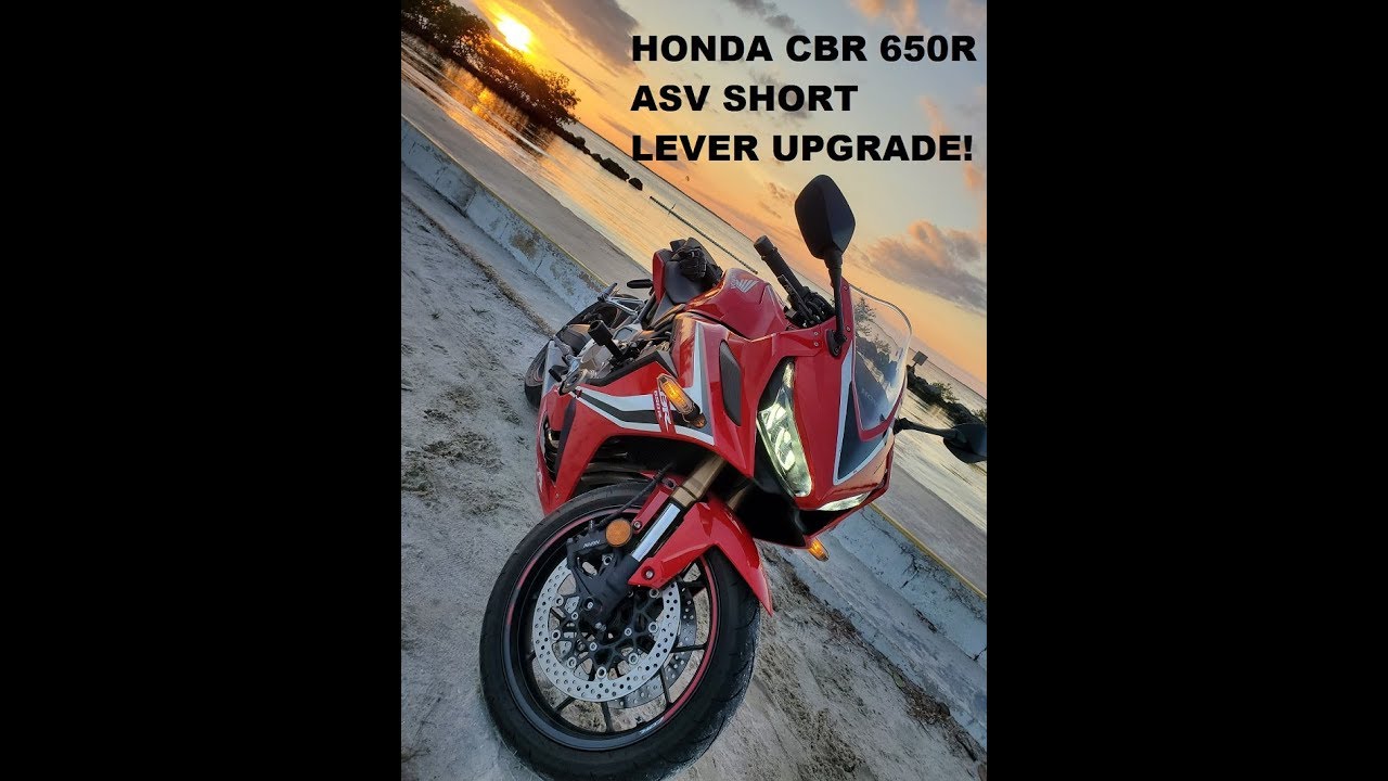HONDA CBR650R 2019 - 2024 ASV shorty LEVERS (Black and RED)