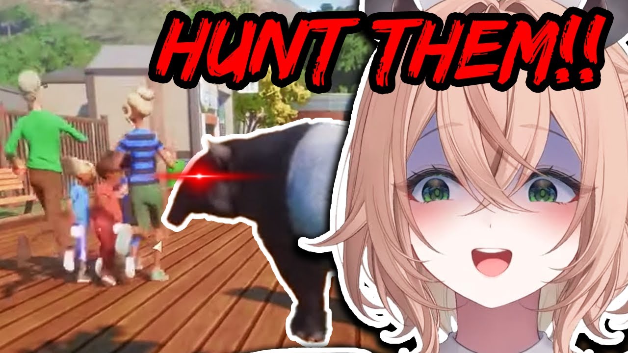 Nimi Leading The Tapirs To Hunt All The Humans In Planet Zoo [ Nimi Clips ]