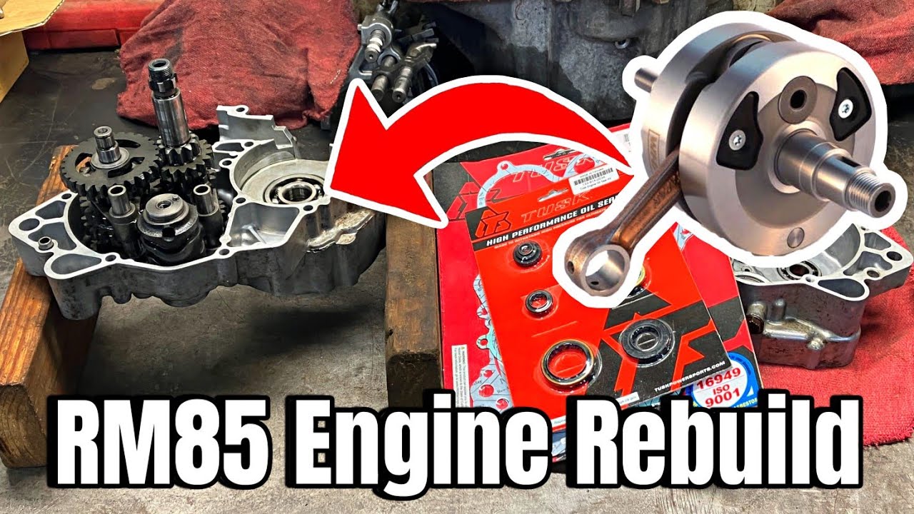 Suzuki RM85 Bottom End Rebuild - Crankshaft Install (Pt.1)