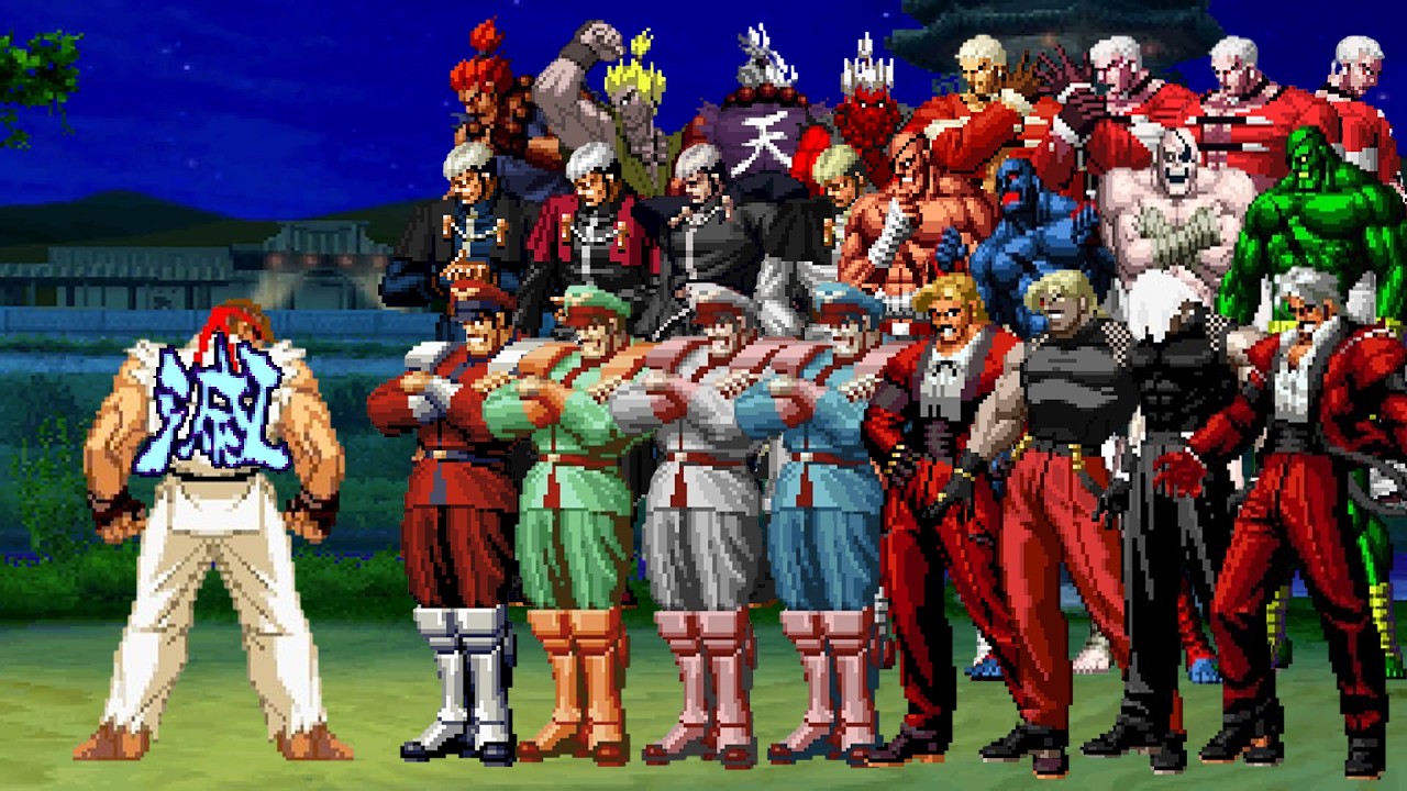 Master God Ryu Vs Super Bosses Team Mugen