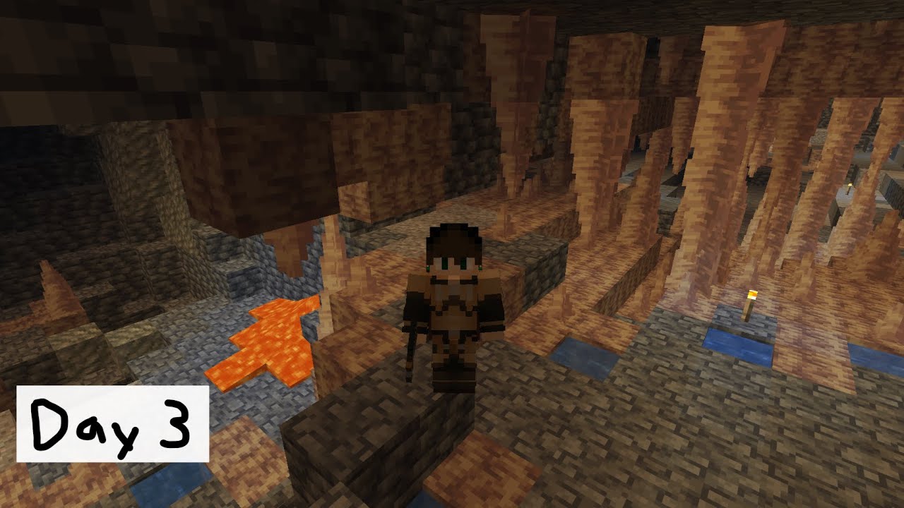 Into the Mines | One Minecraft Day at a Time – Day 3