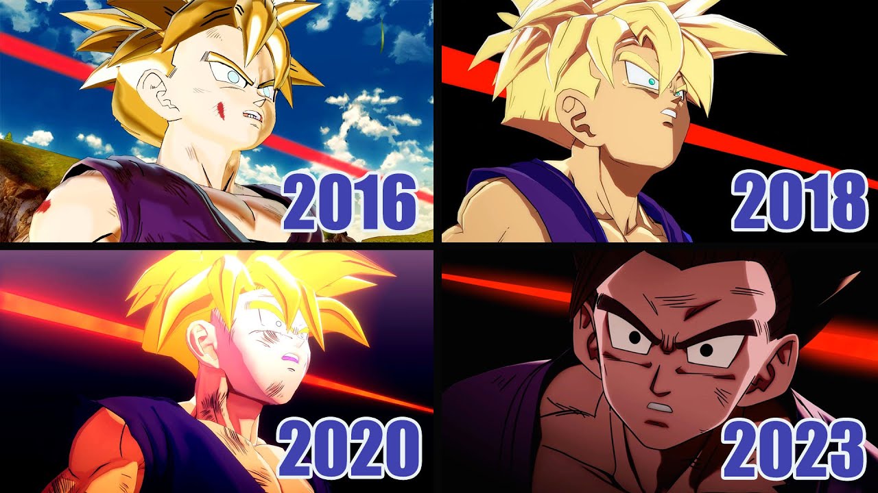 Сцены гнева и трансформации Гохана в играх Dragon Ball